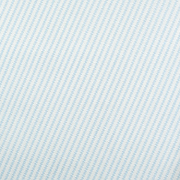 Pale Blue Striped Fabric | 100% Cotton Poplin | Rose and Hubble