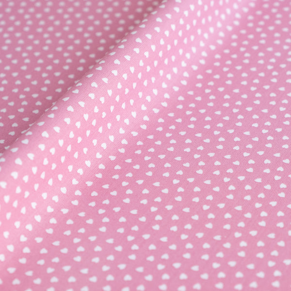 Bundle of Ditsy Love Hearts Valentine's Day Fabric | 100% Cotton Poplin | Extra Wide Fabric