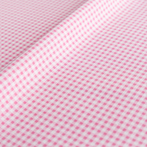 Tiny Pink Gingham Fabric | 100% Cotton Poplin | Rose and Hubble