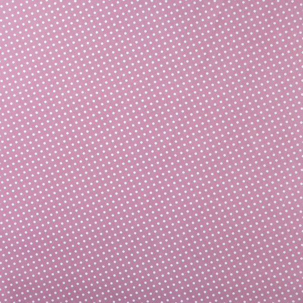 Rose Pink Polka Dot Fabric | 100% Cotton Poplin | Rose and Hubble